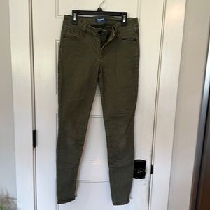 OLD NAVY olive color rockstar jeans sz 2r